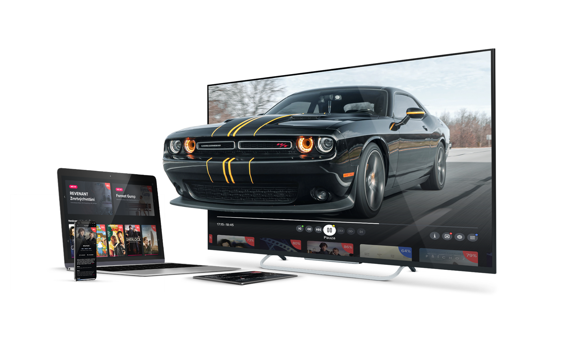 4NET.TV na televizi, tabletu, mobilu a počítači
